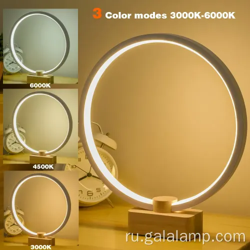 Инновационная деревянная светодиодная лампа с USB -соединением